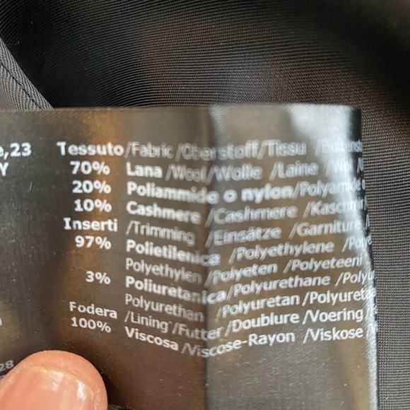 Cinzia Ricca Short black wool/cashmere blend short hooded coat - Picture 5 of 9